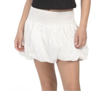 Torn by Ronny Kobo Florence White Bubble Mini Skirt Size Small NWT